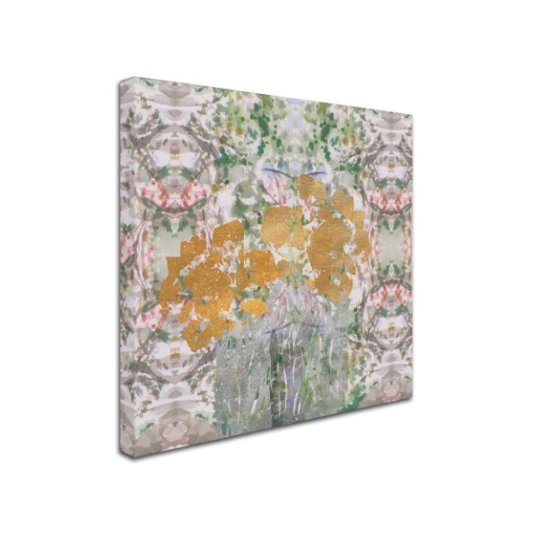 Lisa Powell Braun 'Floral Abstract' Canvas Art,35x35